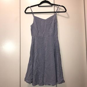 Blue and White Gingham Dress